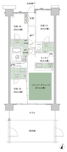 ソライエテラス 間取り E-B4g-標準 type