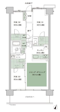 ソライエテラス 間取り G-B7'-標準 type