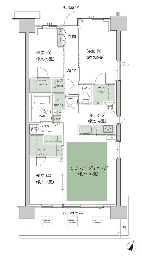 ソライエテラス 間取り G-B23-標準 type