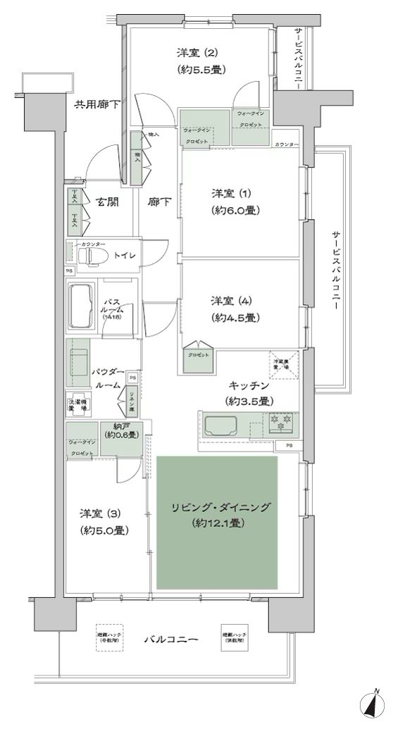 ソライエテラス 間取り E-A3-標準 type