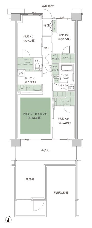 ソライエテラス 間取り D-B11'gp-標準 type