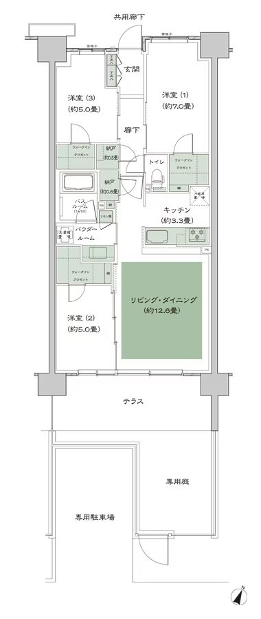 ソライエテラス 間取り G-B4gp-標準(W129) type