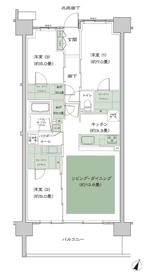 ソライエテラス 間取り G-B20-標準(2階) type