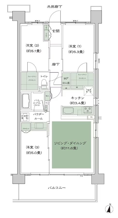 ソライエテラス 間取り D-C13-標準 type