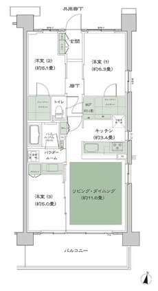 ソライエテラス 間取り D-C13-標準 type