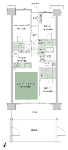 ソライエテラス 間取り E-B16g-標準 type