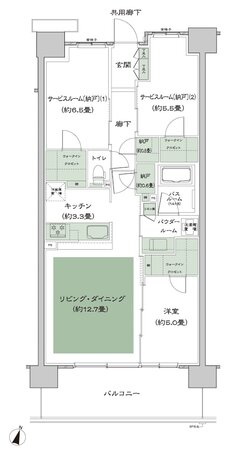 ソライエテラス 間取り E-B18-標準 type