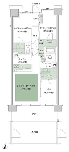 ソライエテラス 間取り E-B18g-標準 type
