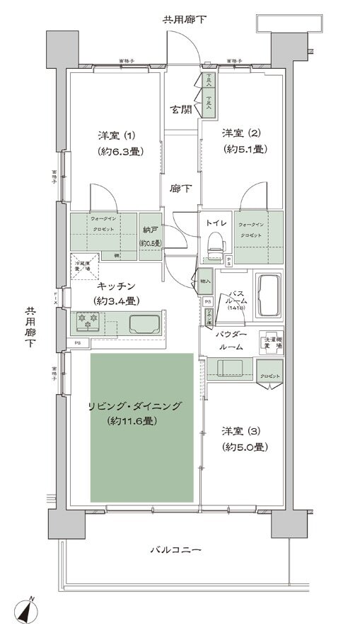 ソライエテラス 間取り H-C17-標準 type