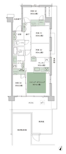 ソライエテラス 間取り H-A5gp-標準 type