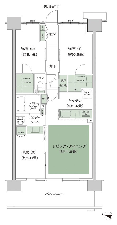 ソライエテラス 間取り F-C14-標準 type