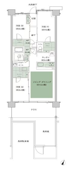 ソライエテラス 間取り H-B11gp-標準 type