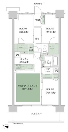 ソライエテラス 間取り F-C2'-標準 type