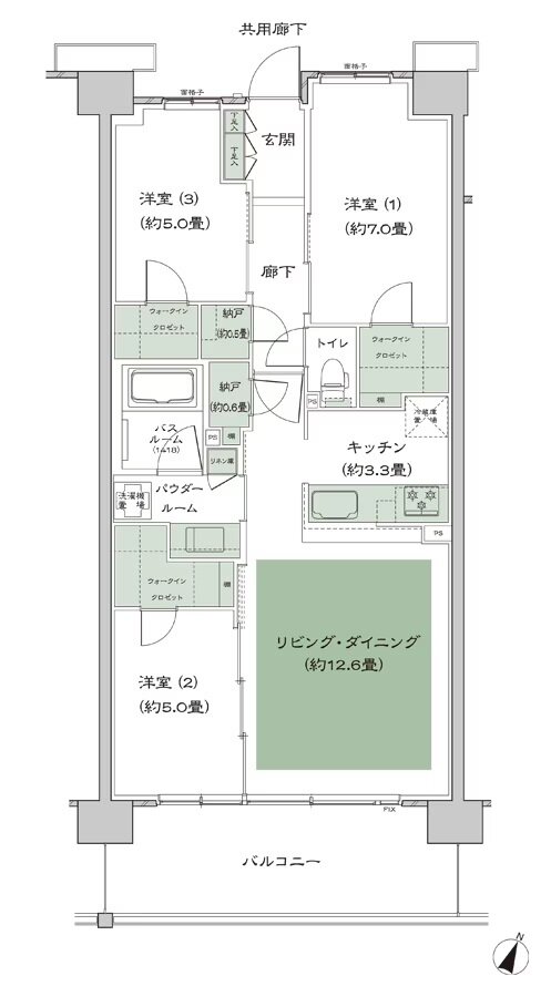 ソライエテラス 間取り H-B25-標準 type