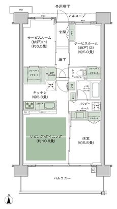 シティテラス若江岩田 間取り C-D5-標準 type