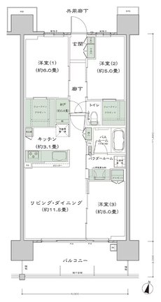 シティテラス宮崎 間取り C4-標準 type