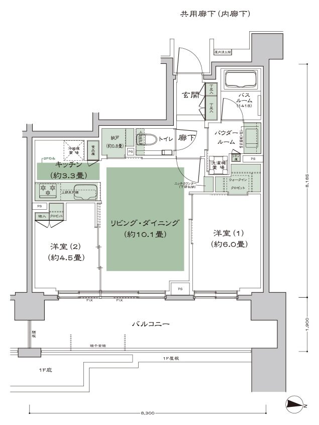 シティテラス宮ケ丘 間取り G_標準プラン type