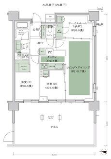 シティテラス宮ケ丘 間取り C2t_標準プラン type