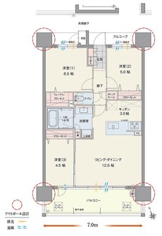 ロフティ江南セントラルアベニュー 間取り C type