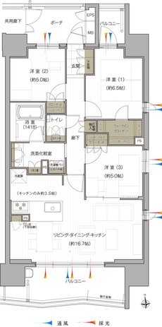 ダイアパレス大垣駅前 間取り Dタイプ