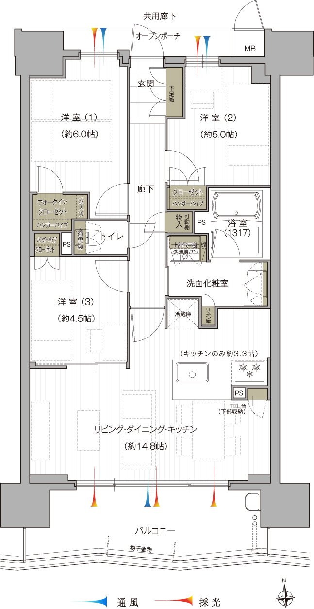 ダイアパレス大垣駅前 間取り Cタイプ