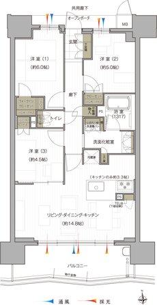 ダイアパレス大垣駅前 間取り Cタイプ