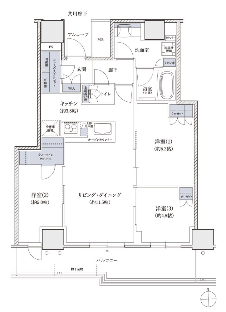 シエリアタワー大阪堀江 間取り CE type