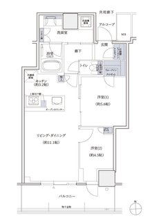 シエリアタワー大阪堀江 間取り AF type