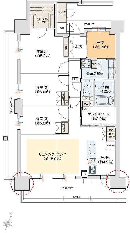 ジオ彩都いろどりの丘 間取り A TYPE