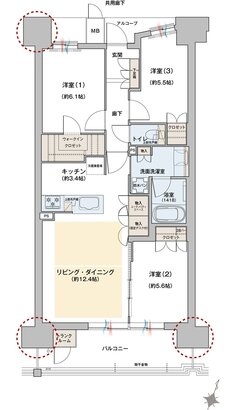 ジオ彩都いろどりの丘 間取り Caタイプ 第1工区