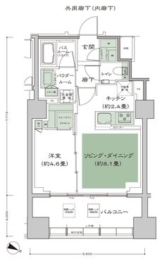 シティハウス横浜 間取り G_標準 type