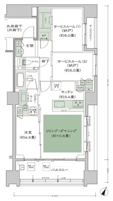 シティハウス横浜 間取り E3_標準 type