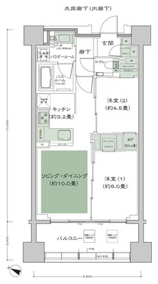シティハウス横浜 間取り B_標準 type