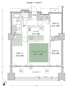 シティハウス横浜 間取り F-標準 type