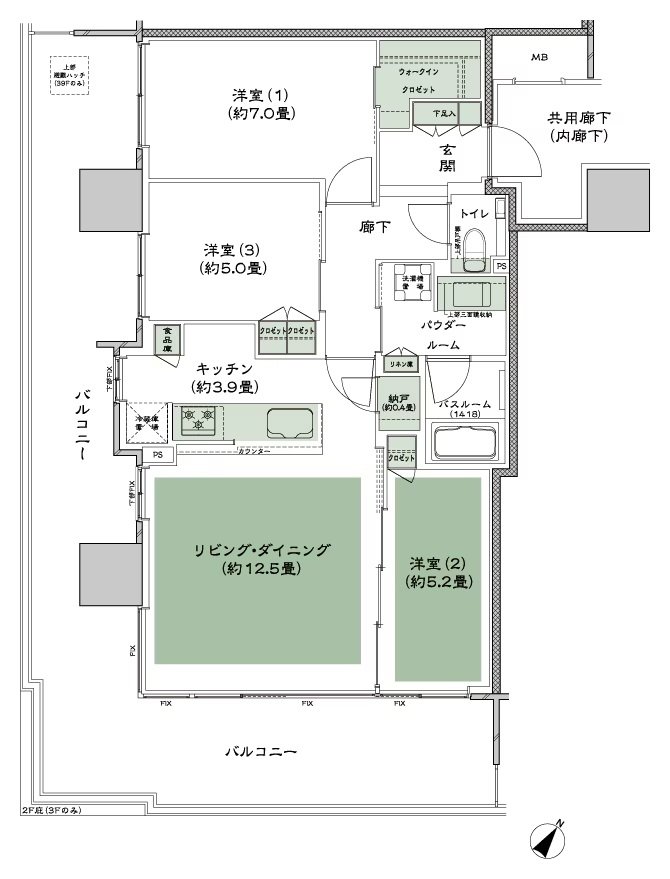 シティタワー千住大橋 間取り D-標準 type