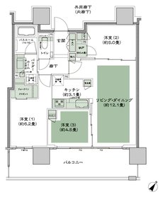 シティタワー千住大橋 間取り E-標準 type