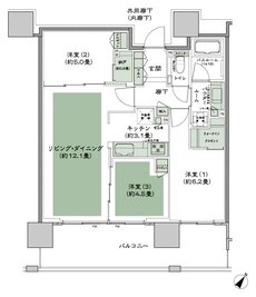 シティタワー千住大橋 間取り F-標準 type