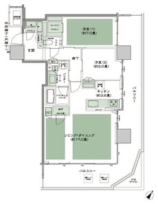 シティタワー千住大橋 間取り H_LD拡大 type