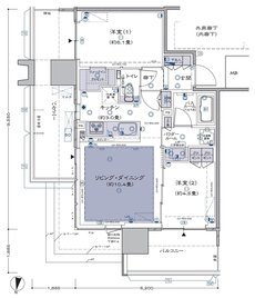 シティタワーズ板橋大山 ノースタワー／サウスタワー 間取り S-Q-標準プラン