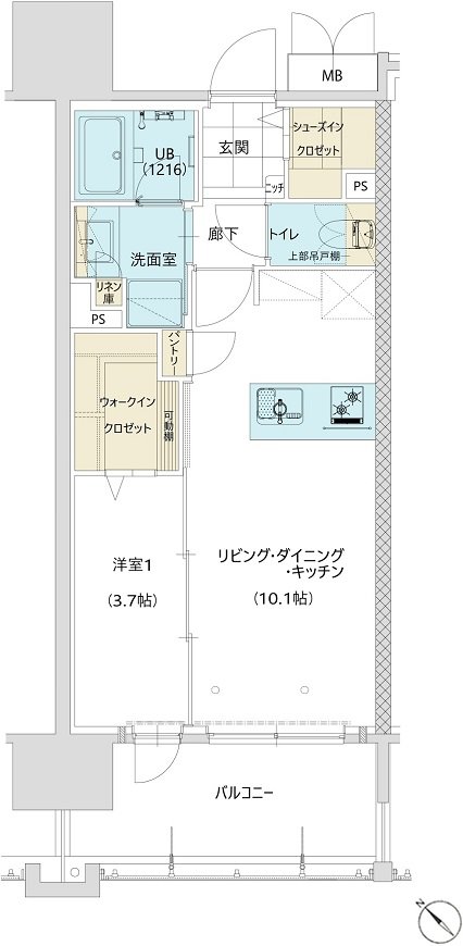 ラコント西鉄久留米 間取り C type