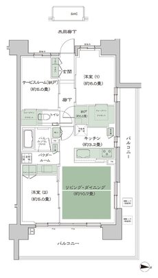 シティテラス府中 間取り A3a_標準 type