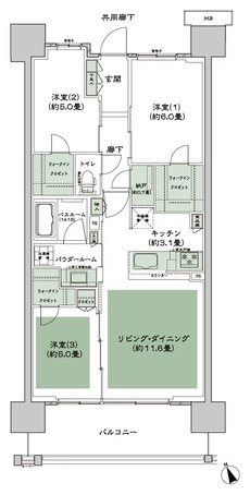 シティテラス多摩川 間取り C-B5-標準 type