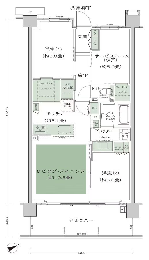 シティテラス善福寺公園 間取り D-B3-標準プラン type