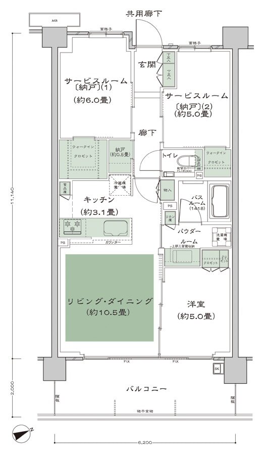 シティテラス善福寺公園 間取り D-B4-標準プラン type