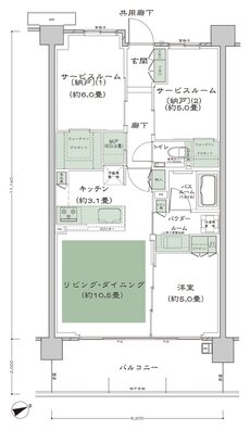 シティテラス善福寺公園 間取り D-B4-標準プラン type