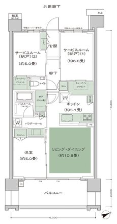シティハウス西横浜 間取り L-標準プラン type