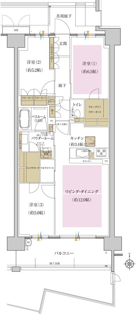 プレミスト藤が丘 間取り S-L2g type