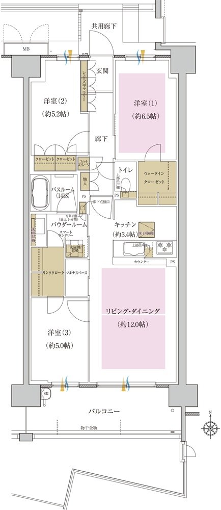 プレミスト藤が丘 間取り S-L2g type