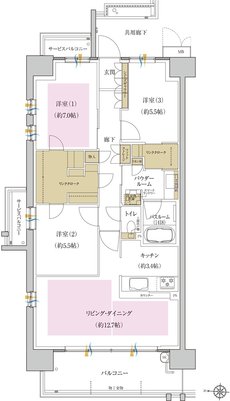 プレミスト藤が丘 間取り P-A type