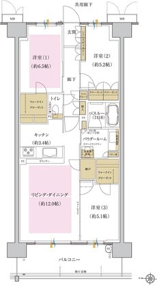 プレミスト藤が丘 間取り P-B1 type